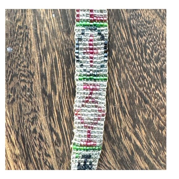 Vintage Native American Trade Seed Bead Handcrafted Antique Beaded Necklace READ - Picture 3 of 8